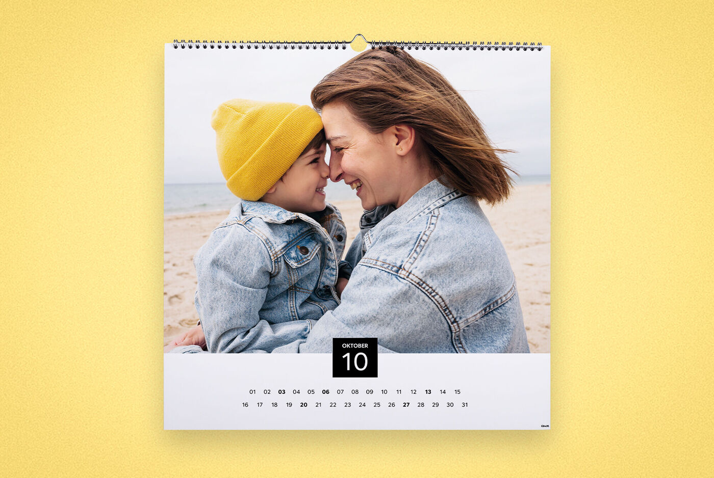 Calendario da parete quadrato
