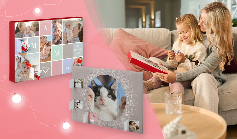 Calendario dell’avvento personalizzato con prodotti kinder